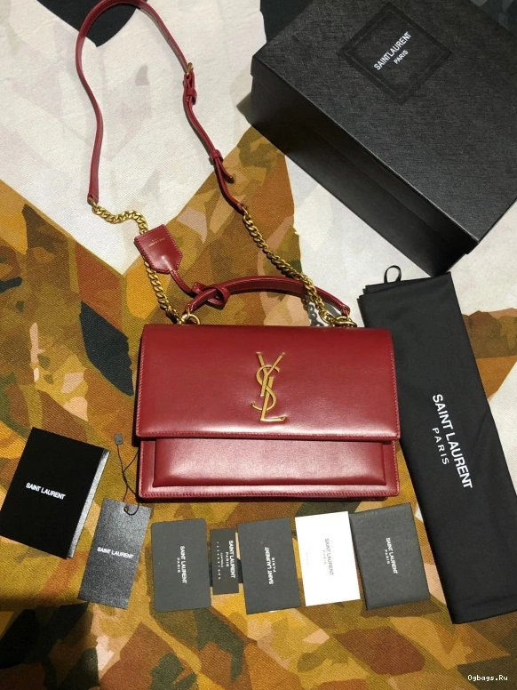 LEATHER SMOOTH SUNSET YSL SATCHEL MEDIUM IN 0721